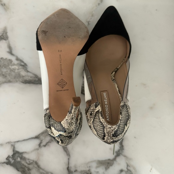 Anyonio Melani suede snakeskin heels - Picture 2 of 3